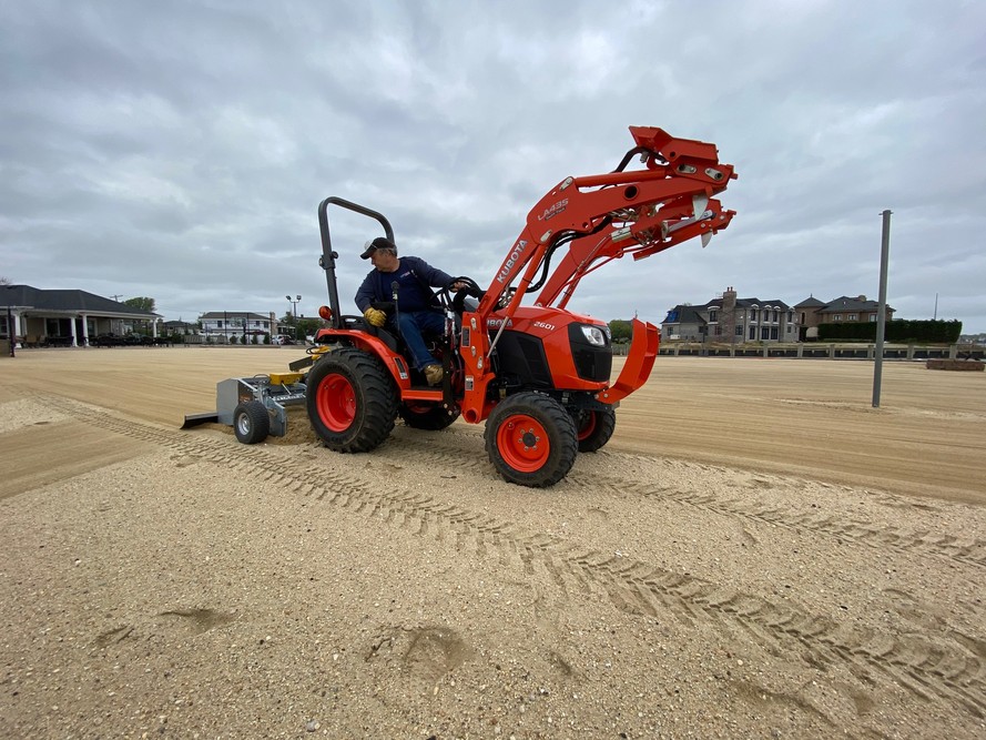 beach cleaning equipment, beach cleaner, compact tractor beach cleaning